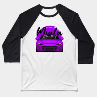 Purple Miata MX5 ND Baseball T-Shirt